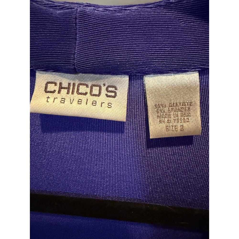 Chico’s Travelers Open Front Blazer Cardigan Size Large - Picture 3 of 4